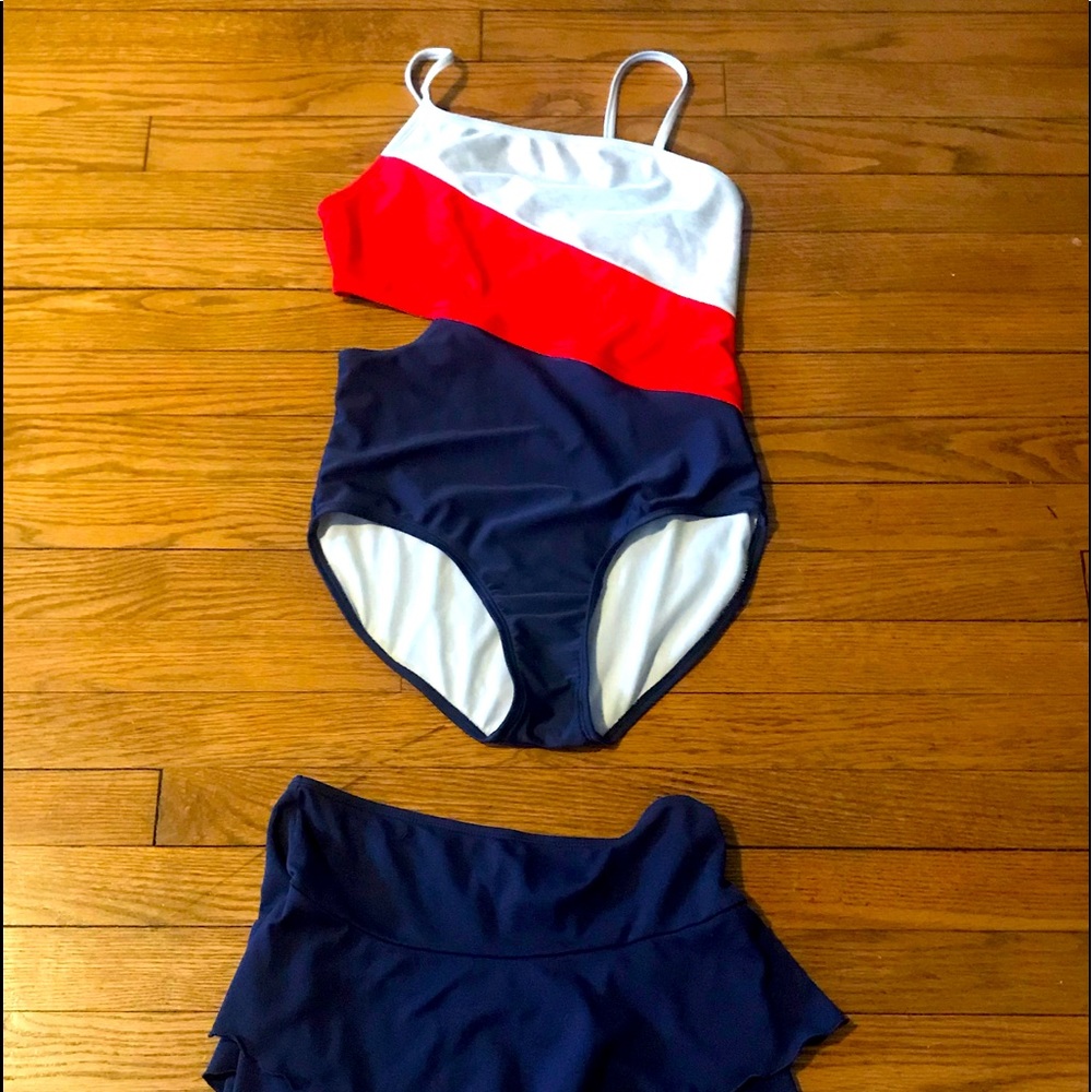 Girls Fourth of July swim suit
